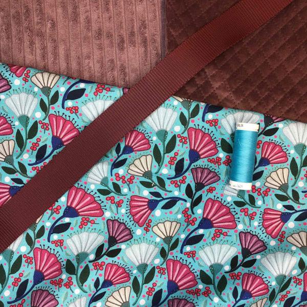 Canvas, Garden Stories by Emjo-Design, Mint mit Kombinationsmaterial